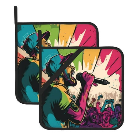 

Hip Hop Graffiti Rock Microwave gloves anti-scalding gloves oven gloves
