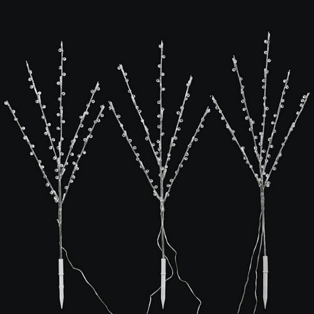 Vickerman 389997 60led Beaded Lawn Stakes 3pc Set X153439 Vickerman 389997 60led Beaded Lawn Stakes 3pc Set X153439 Electric Lighted Twigs Com