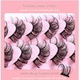 thumbnail image 2 of Sixdian Cluster Lashes Extension Natural Fluffy D Curl Strip Eyelash Eye Lash Individual DIY False Eyelashes DIY10-1, 2 of 9