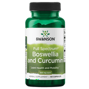 Swanson Full Spectrum Boswellia & Curcumin Natural - (60 Capsules)