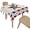 Multi Color-02, variant on Rectangle Tablecloth Waterproof Table Cloths,Independence Day American Flag Star Wipeable Table Cover for Kitchen Dining Camping Indoor Outdoor Tables 52" x 70",Red and Blue Checker on Linen