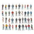 thumbnail image 4 of 100pcs Kids Toys Mixed Color Pose Dollhouse Decorations Train Scenery DIY Character People Figures Model Building Passengers 1/150, 4 of 8