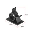 thumbnail image 2 of 30 Pcs Black Adjustable Cable Clips Self-Adhesive Nylon Wire Clamps Plastic Cable Organizer Holder Management System, 2 of 3