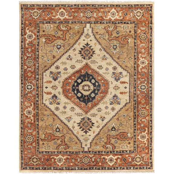 BoutiqueRugs Bolt Bohemian/Global Area Rug - Aqua, Brick Red, Teal - 2' x 3'