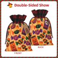 thumbnail image 4 of Color Matching Linen Bundle Mouth Gift Bag Can Be Used For Daily Small Items Halloween Candy Pattern Medium, 4 of 8