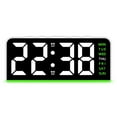 thumbnail image 1 of New Digital LED Alarm Clock Desktop Table Clock Night Light with Time Temperature Display Backlight Snooze Clock Modern Decor, 1 of 7