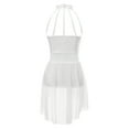 thumbnail image 4 of CHICTRY Girls Ballet Dance Dress Halter Neck Lace Leotard Tutu Skirted Lyrical Dancewear Contemporary Dance Costume Ivory 12, 4 of 7