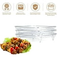 thumbnail image 3 of Welhammsae Square Air Fryer Rack, 3 Pcs Set, Food Grade Stainless Steel Grill Basket, Non Stick Mesh Basket Set, Compatible with Air Fryers, Oven, Microwave, Baking Accessories, 21 * 21 * 10cm, 3 of 7
