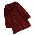 thumbnail image 1 of POINTERTECK Plus Size Automne Hiver Femmes Manches Longues Sweat à Capuche Moelleux Pull Polaire Pyjama Ample Sweat à Capuche Haut Neuf, 1 of 9