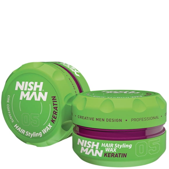 Cera para Cabello Nishman Brillo Firmeza Keratina Modelo 05 para Hombre
