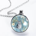 thumbnail image 2 of Tmall Stunning Glass Circular Pendant Necklace Jewelry, 2 of 5