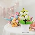 thumbnail image 5 of Clearance Under $5 Boovnll Easter Eggs Potted , Simulated Leaf & Eggs Artificial Eggs Flowers Easter Decorations for Table Easter Decor for Easter Kitchen Dining Table Centerpiece, Easter Decorations, 5 of 6