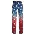 thumbnail image 7 of FrzhBrz 4th of July Women Funny Pajama Pants Stars Printed Comfy Wide Leg Trousers 250th Anniversary Comfortable Lounge Sleep Pj Pants, 7 of 7