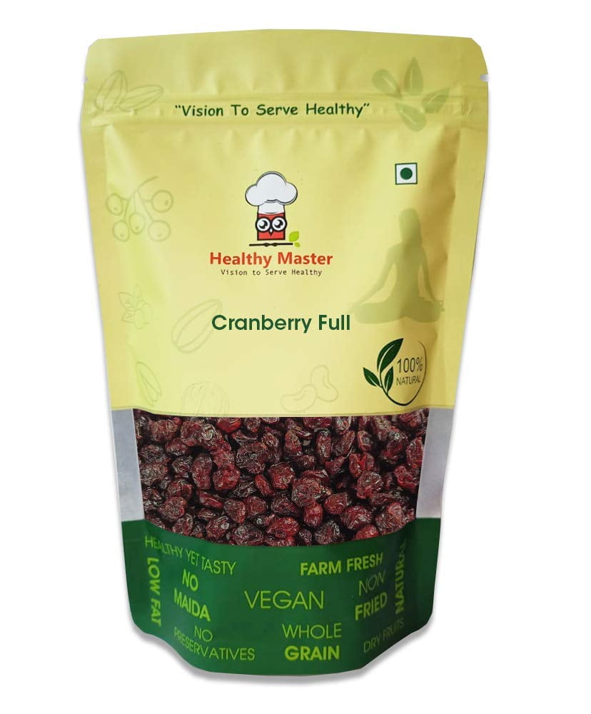 Healthy Master Cranberry Full 250 GM Premium Whole Dried Cranberries Keto Friendly