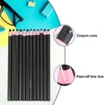 thumbnail image 3 of Luxshiny Peel-Off Black Wax Pencil for Marking on Cloth, Paper, Wood, and Glass, 3 of 6