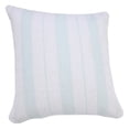 thumbnail image 3 of Laddha Home Designs Handwoven Geometric Striped Cotton Throw Pillow Cover - 20" - Sky Blue and White, 3 of 9