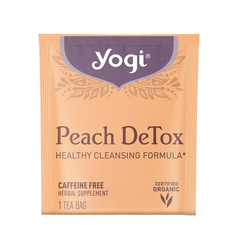 Yogi Tea DeTox, Caffeine-Free Organic Herbal Tea Bags, 4 Boxes of 16