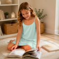 thumbnail image 4 of JAJAHO Girls Sleeveless Nightgown Spaghetti Strap Pajamas Dress For Kids Sleepwear, 5-14 Years, 4 of 7