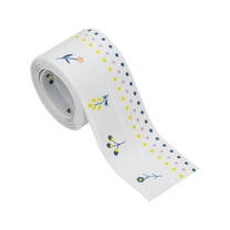 Caulk Tape Waterproof Self Adhesive Toilet Caulking Sealant Strip Bathtub Caulk Sealing Strip Tape, Flower World (1.5 Inch x 5 Ft)