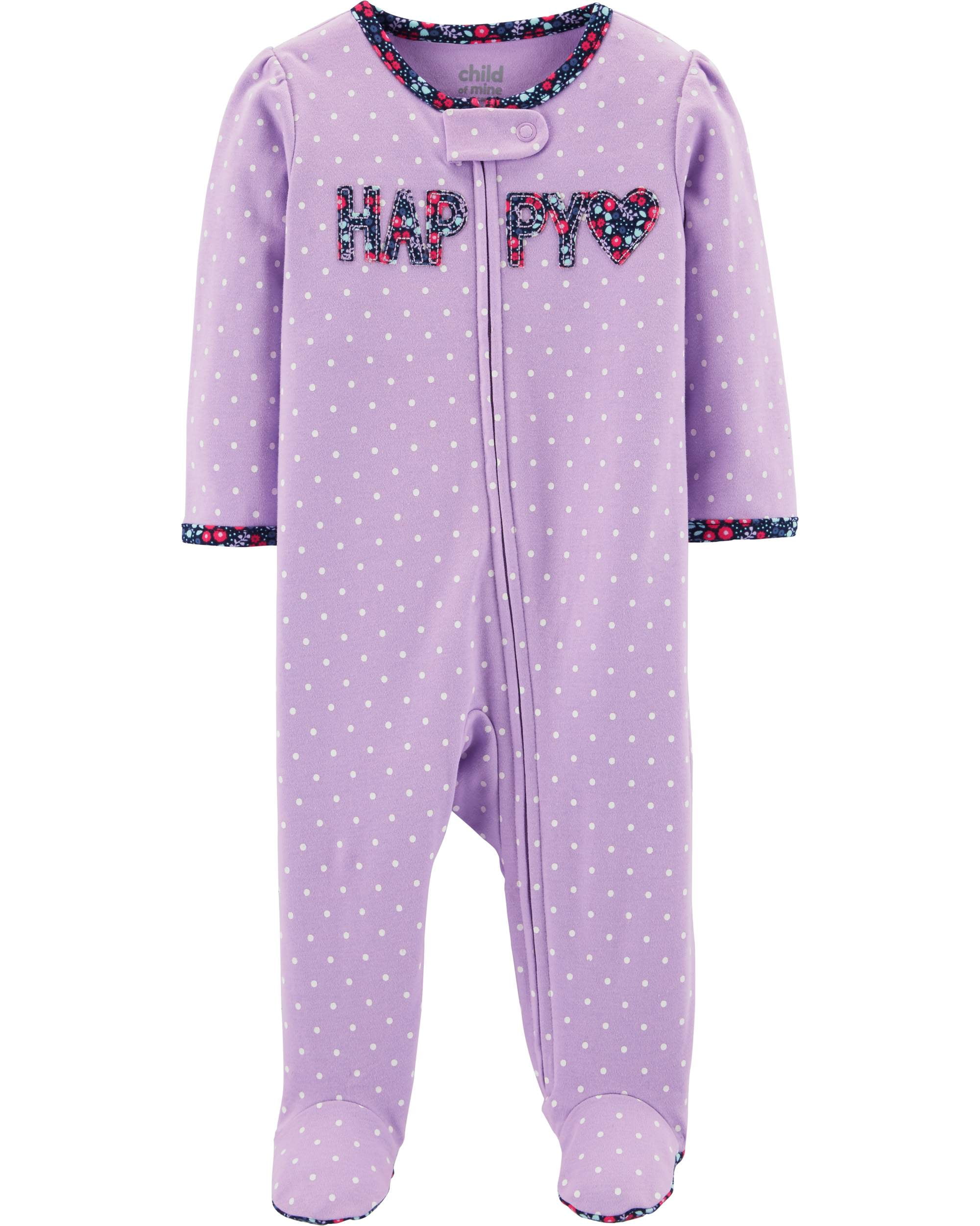 Child of Mine by Carter's Sleep N' Play Pajamas (Baby Girls)