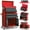 Red, variant on Seizeen 2-IN-1 Tool Chest & Cabinet, Large Capacity 8-Drawer Rolling Tool Box Organizer with Wheels Lockable, Black