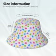 thumbnail image 3 of Sikiie Bear And Polka Dot Reflective Double-Sided Bucket Hat, Sun Hat, for Gardening, Beaching, Camping, Hiking, Fishing, 3 of 6