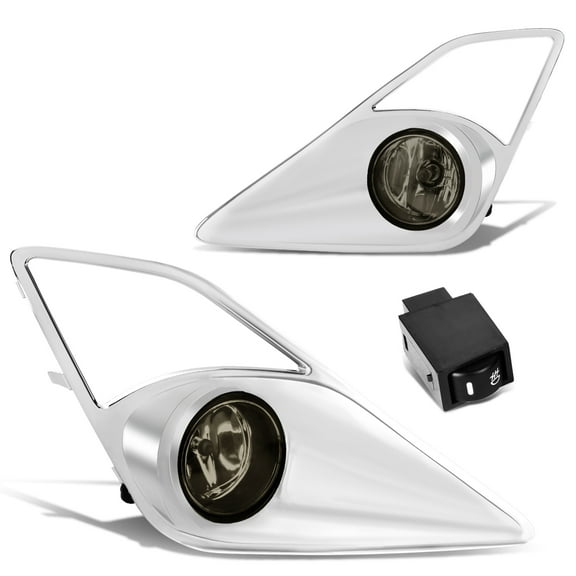 DNA Motoring FL-ZTL-222-SM For 2013 to 2016 Scion FRS GT86/FT86 Pair Front Bumper Driving Fog Light Lamp Switch Smoked Lens 14 15