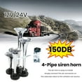 MIGAINO Super Loud Electric Train Truck Air Horn Kit Weatherproof Easy