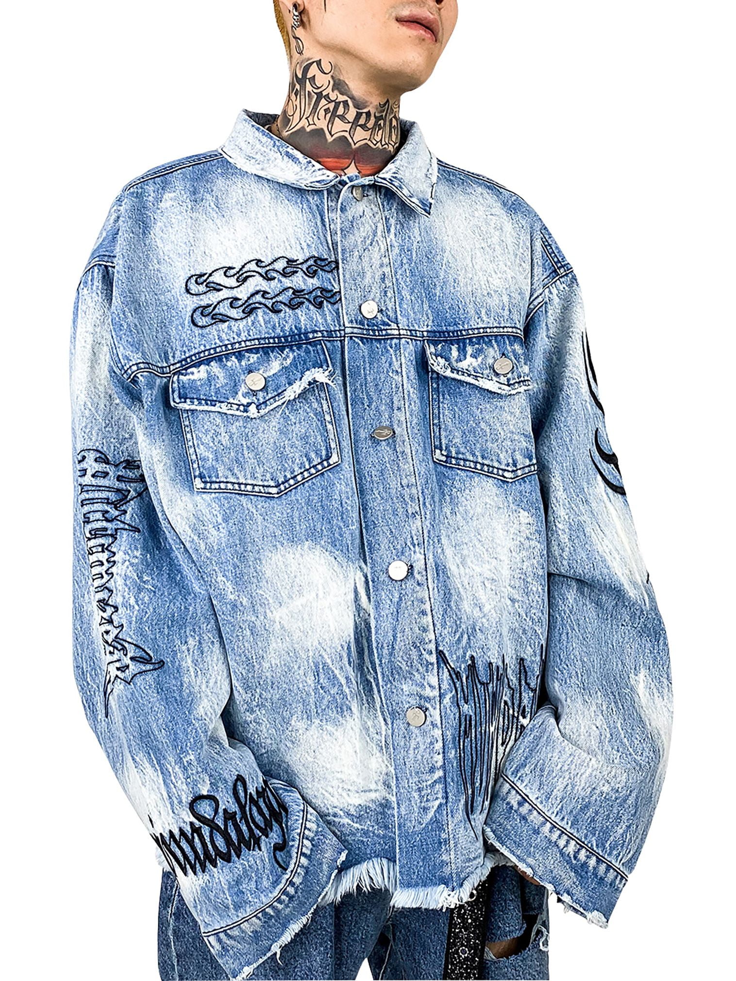 Hip Hop Denim Jean Jacket 