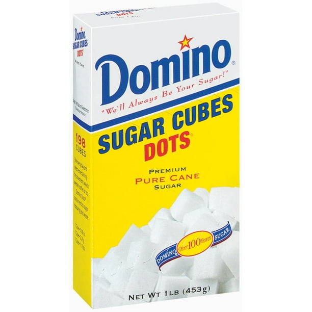 Domino Dots Sugar Cubes Pure Cane 126 Cubes, 1.0 LB