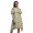 Greenish Beige, variant on Bimba Bird Print Cold Shoulder Women Swing Tunic Flutter Sleeve Midi Dress-XXX-Large