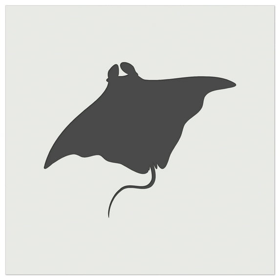 Manta Ray Solid DIY Cookie Wall Craft Stencil - 9.0 Inch