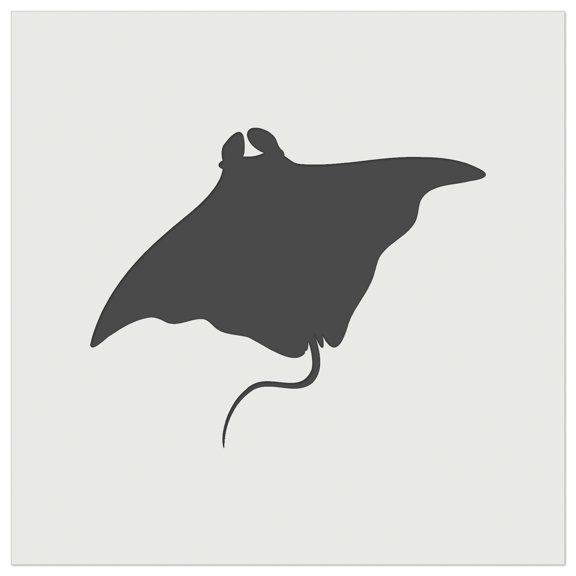 Manta Ray Solid DIY Cookie Wall Craft Stencil - 5.5 Inch