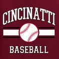 thumbnail image 6 of Wild Bobby City of Cincinnati Baseball Fantasy Fan Sports Unisex Hoodie Sweatshirt, Maroon, 3X-Large, 6 of 6