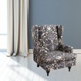 thumbnail image 6 of Stretch Wingback Slipcover Slipcovers for Wingback s Wing Cover Washable Polyester Non-Slip Furniture - D, 6 of 9