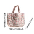 thumbnail image 3 of Bolso Mano Floral Acolchado para Mujer Elegante Viajes Al Aire Libre (Estilo 5) Rosa, 3 of 5