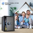 thumbnail image 2 of SRWTRCHRY 2.0 Cu ft Large Safe Box, Home Safe with Digital Keypad and Deposit Slot & Alarm System, Money Safe With Mute Function and LED Light, Safe for Money Valuables, 2 of 11
