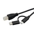 thumbnail image 4 of 1m/1.5m/2m Micro USB/Type C to USB B OTG Cable Reliable Male to Male Connector Printer Date Line Extension Cord Wire, 4 of 4