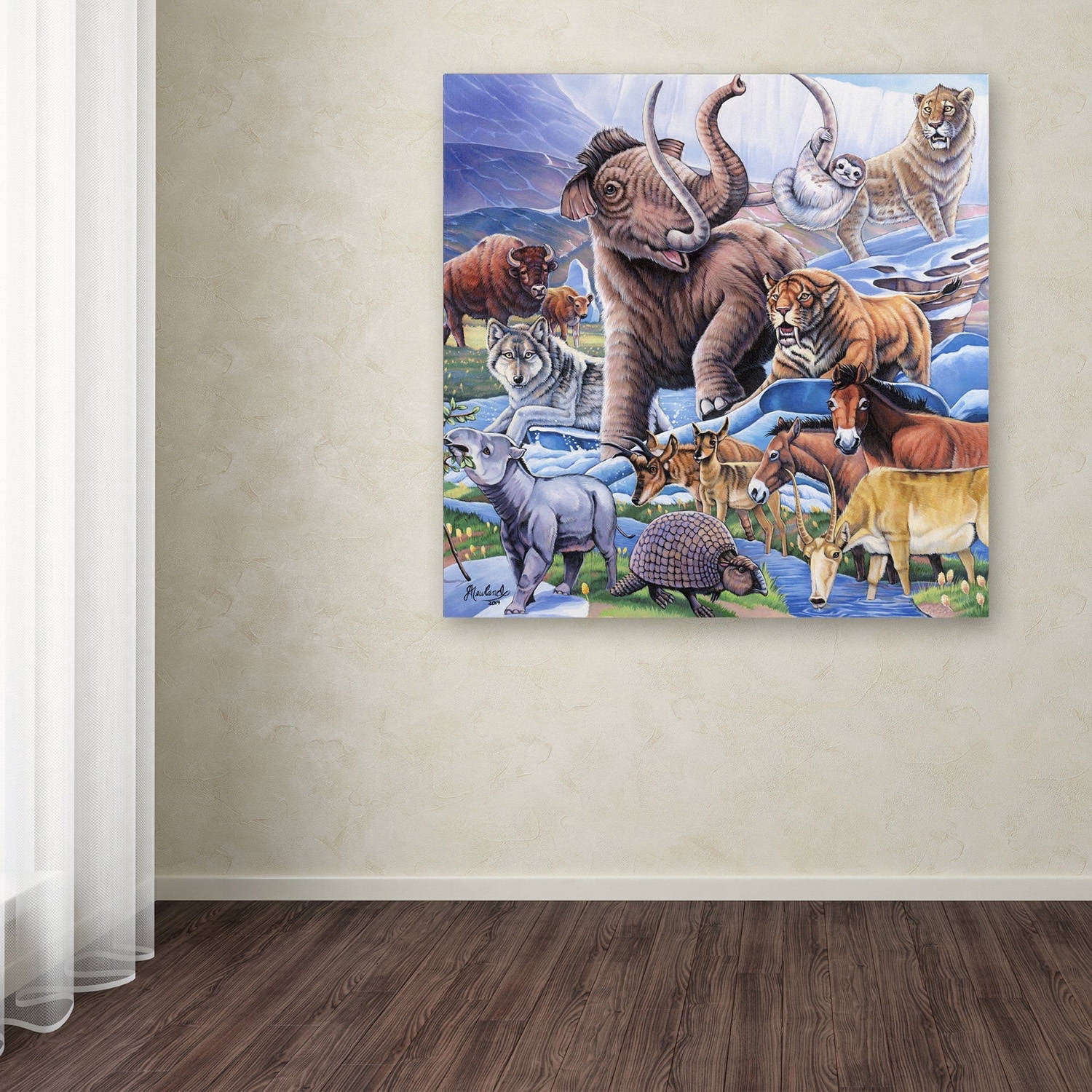 Trademark Fine Art 'Ice Age Color' Canvas Art by Jenny Newland