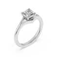 thumbnail image 2 of Kiva Jewel 1.6 Ct Princess Cut Lab Created Diamond Engagement Ring for Women's - 14K White Gold Over Wedding Ring - Promise Rings for Her - Last Minute Wedding Gifts - Birthday Gifts for Mom, 2 of 6