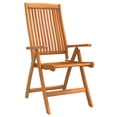 thumbnail image 5 of vidaXL Patio Folding Chairs Camping Garden Lawn Chair Solid Wood Eucalyptus, 5 of 27