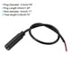thumbnail image 2 of Cable de audio de 3.5mm hembra a cable desnudo TS de 2 polos mono de 1/8" 0.25m, 2 paquetes, 2 of 5