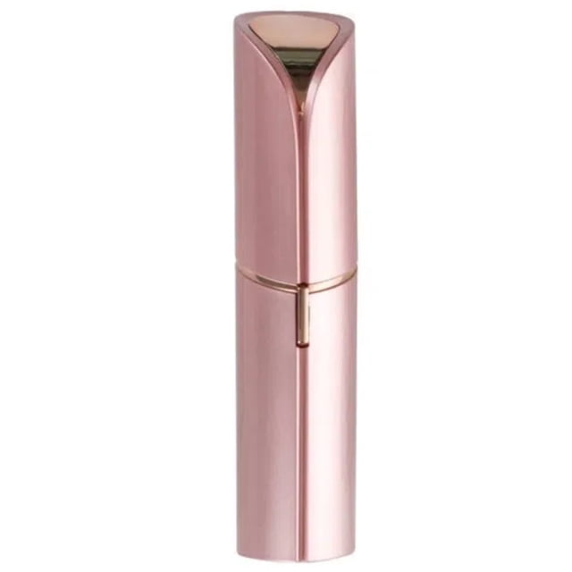 Eliminador de pelo facial para las mujeres, afeitadora eléctrica de la cara de oro rosa para las mujeres para la depilación instantánea e indolora, oro rosa