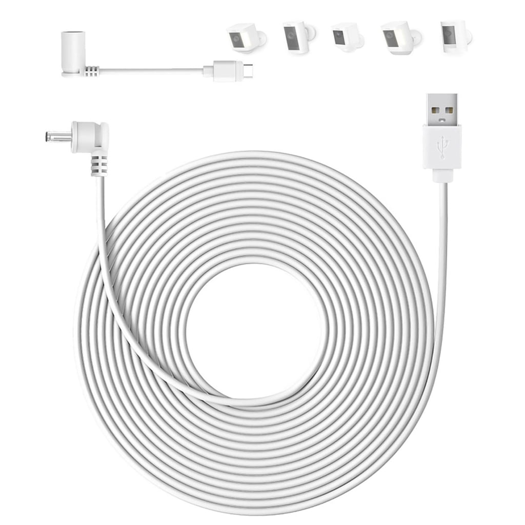 Weatherproof Power Charging Cable for Security Cameras Indoors and Outdoors