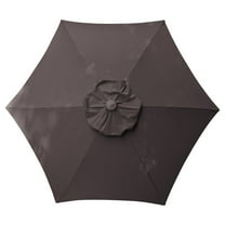 DestinationGear 8.5 ft. Aluminum Market Umbrella with Wind Resistant Doppler, Charcoal