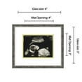 thumbnail image 2 of 6x5 Rustic Silver Sonogram Frame with White on Green Mats with 1 Opening to Display 1 4x3 Sonogram, 2 of 6