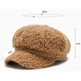 thumbnail image 2 of CoCopeaunts Newsboy Cap Thick Warm Winter Hat Outdoor Cabbie Hat Octagonal Beret Cap Lady Vintage Artist Painter Beret Hat, 2 of 7