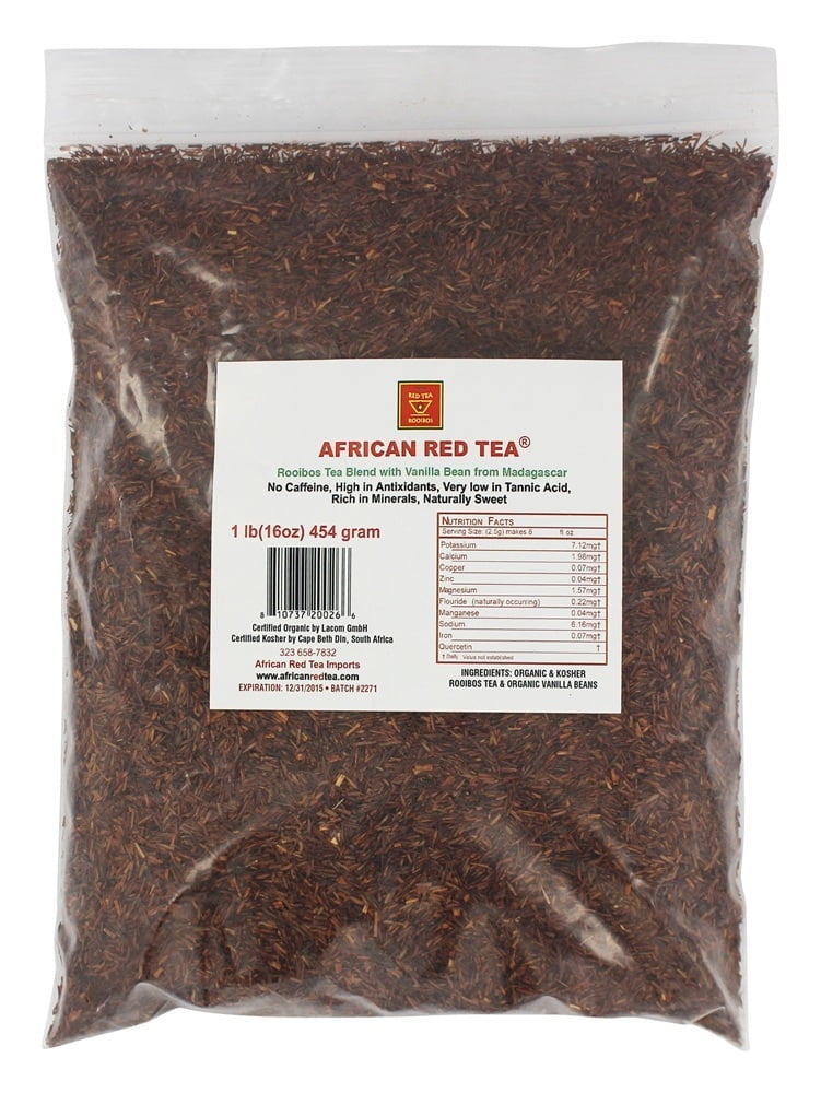 African Red Tea Imports Rooibos Loose Tea Blend with Madagascar Vanilla Bean 1 lb. by African Red Tea