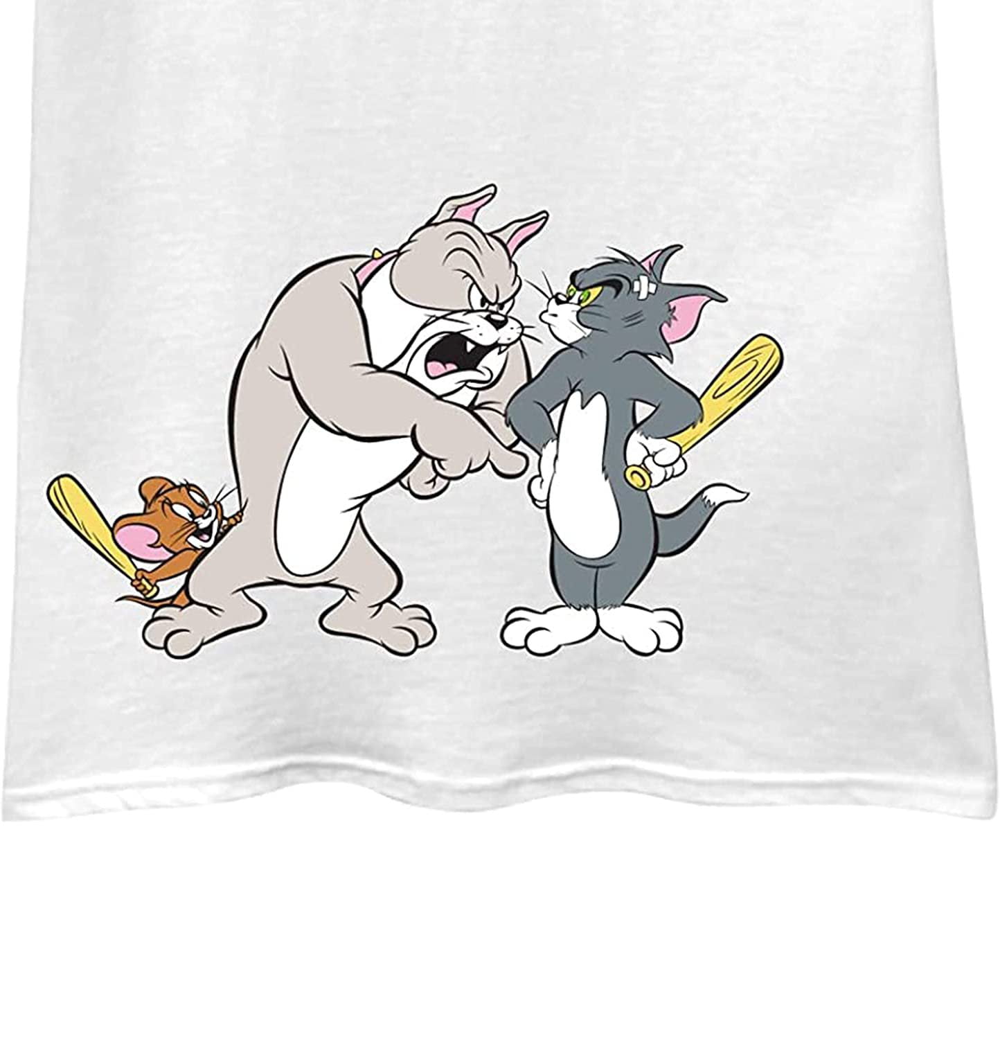 Mens Tom & Jerry Battle Hanna-Barbera - Cartoon Chase T-Shirt Shirt Classic - Tee Vintage