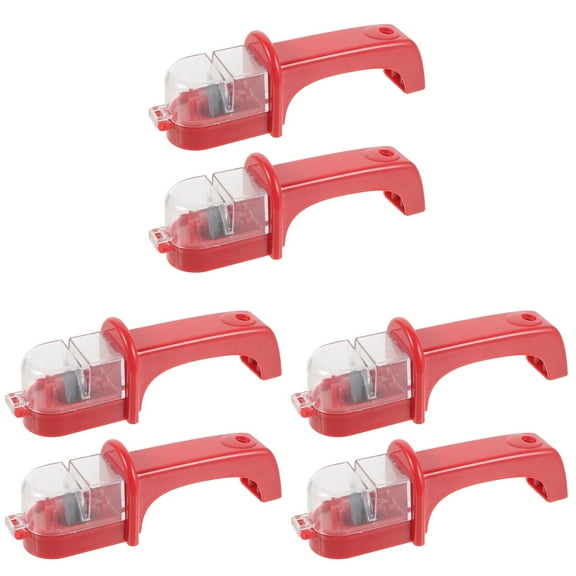 WORGEOUS 6 pcs  Convenient Scissor Sharpener Household Cutter Sharpener Desktop Cutlery Sharpener